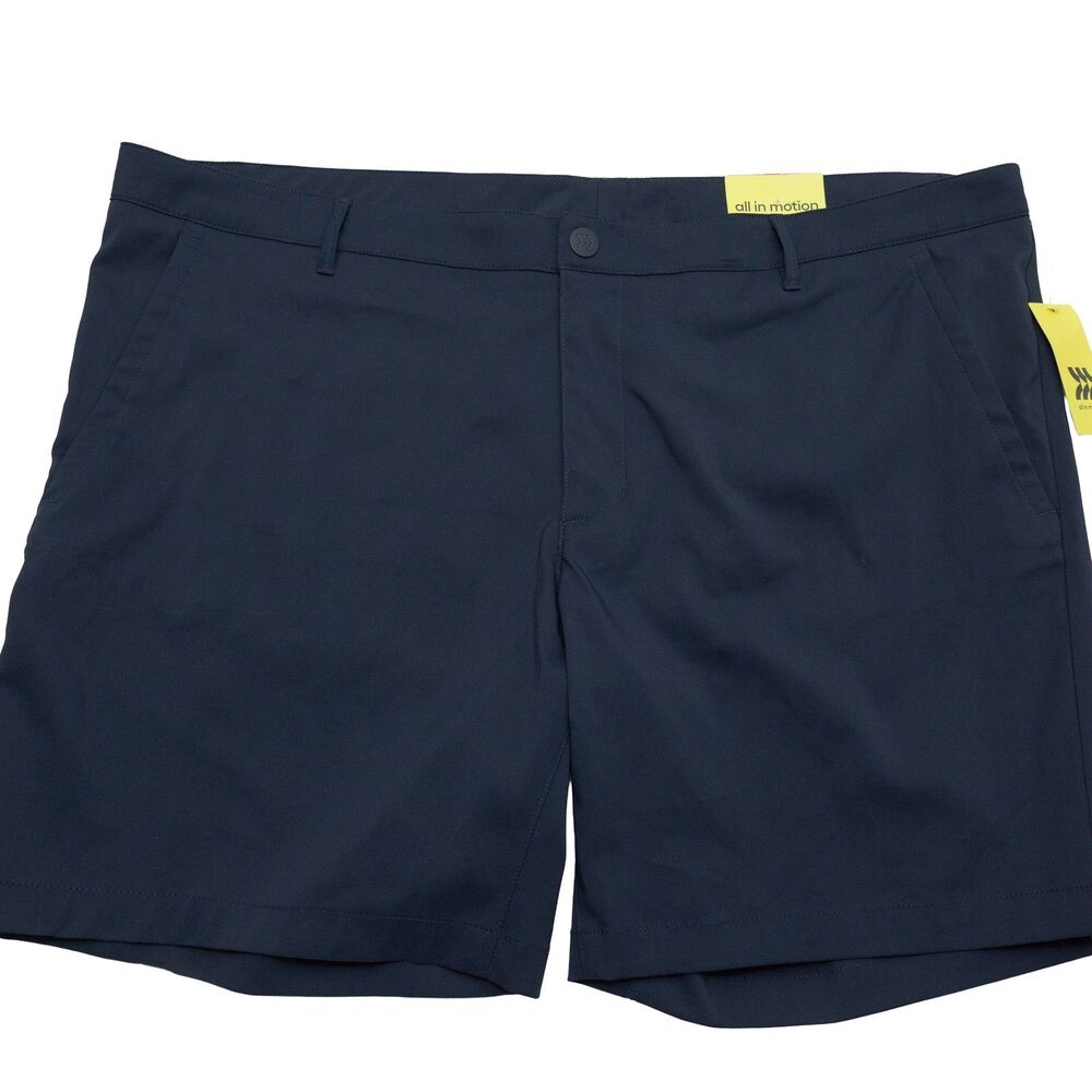 All in Motion Size‎ 46 Men's Navy Blue Performance Cargo Golf Shorts Inseam 8"